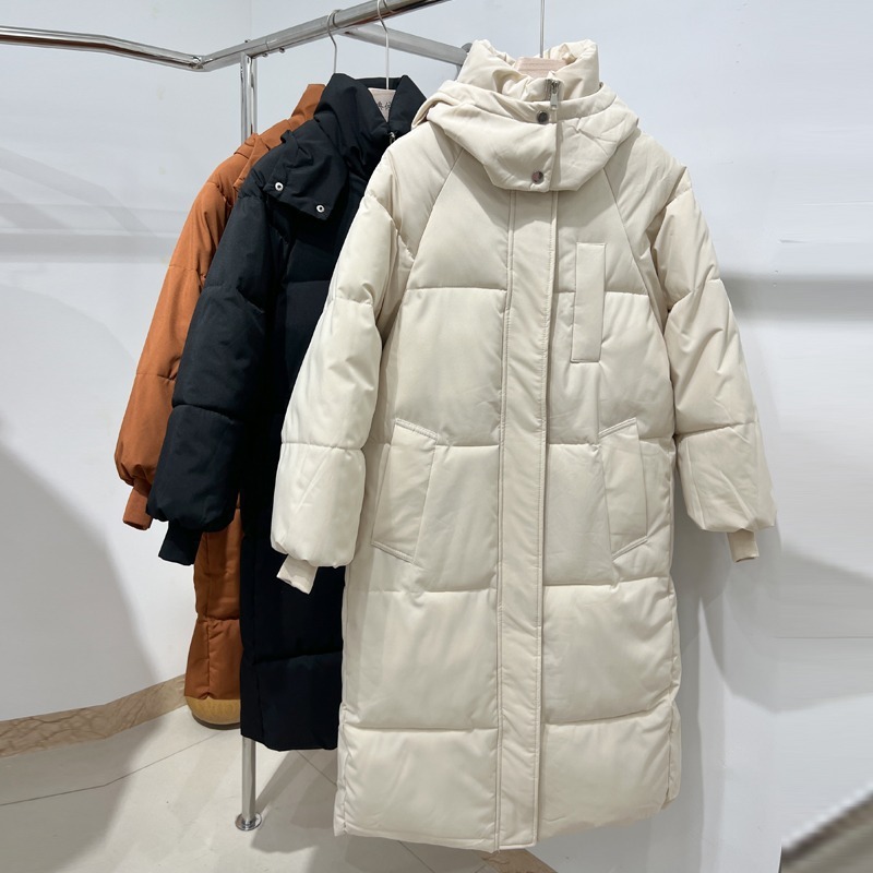 冬季羽绒棉服女2025年新款宽松加厚棉袄中长款过膝面包服棉衣外套