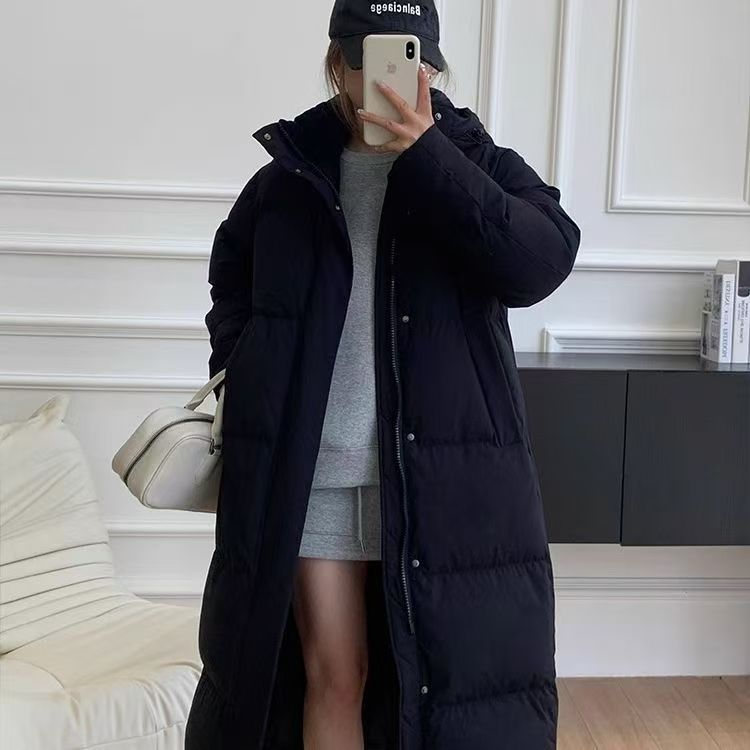2025新款冬季羽绒棉服女韩系中长款棉袄加厚过膝学生中戏棉衣外套