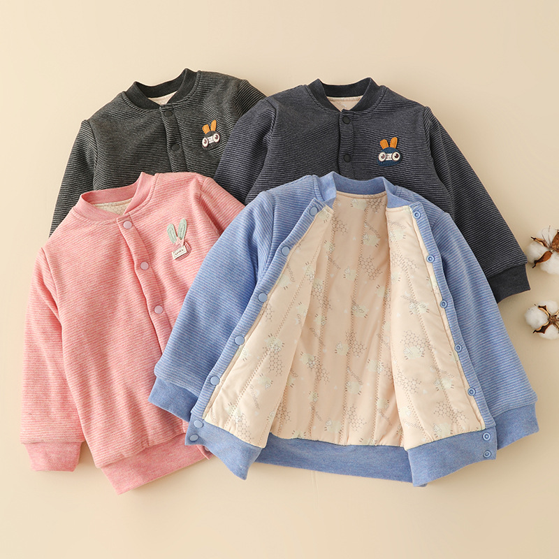 校服神器儿童小棉袄内胆羊毛夹层冬季宝宝加厚棉衣男女童保暖外套
