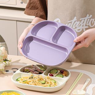 211分格餐盘陶瓷家用可爱一人食减肥减脂专用高颜值儿童早餐盘子