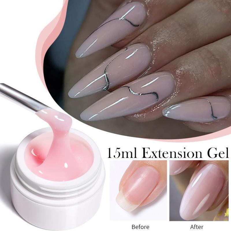 15ml Extension Gel Camouflage Hard Gel Pink Nude遮瑕硬凝胶
