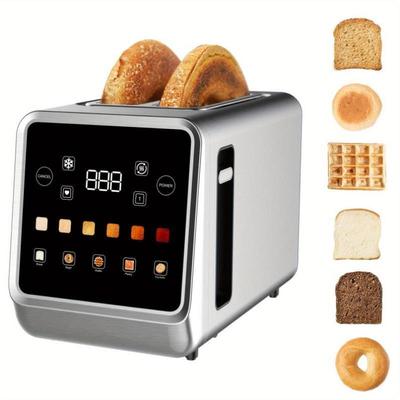Touch Screen Toaster 2 Slice ains eel Digal Timer