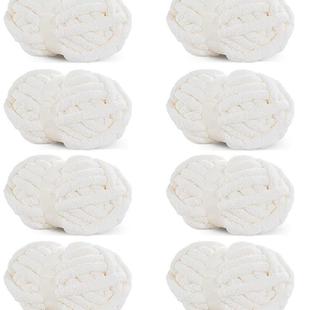 Sage Green Chunky Chenille Yarn For Crocheting Bulky Thick