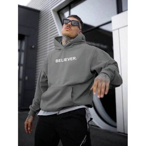 A 62052 Casual Printed Crew Neck Hoodie 印花休闲圆领卫衣