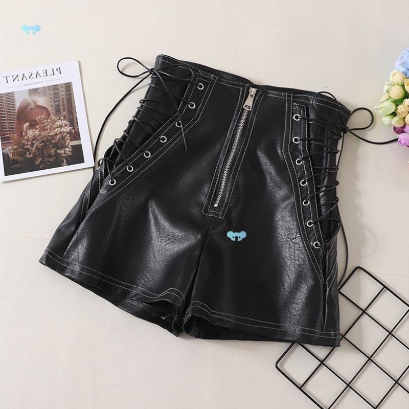 Shorts Ladies All Match Wide leg Shorts Short Pant修身拉链裤