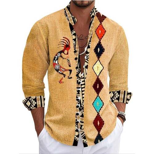 Y 99601 Chinese Style Long Sleeve Shirt 中国风长袖衬衫