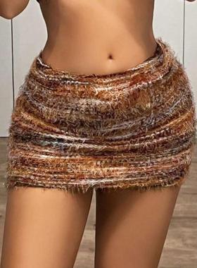 H 84414 跨境外贸代发复古美式风格玛耶尔修身性感紧身迷你