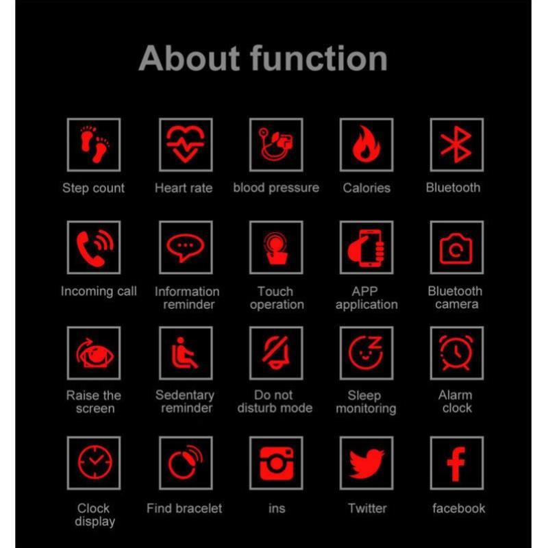 Watch 115plus for menhealth Bracelet Heart Rate Blood Pressu