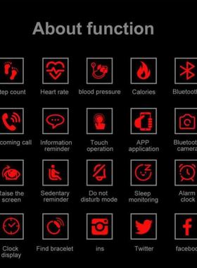 Watch 115plus for menhealth Bracelet Heart Rate Blood Pressu