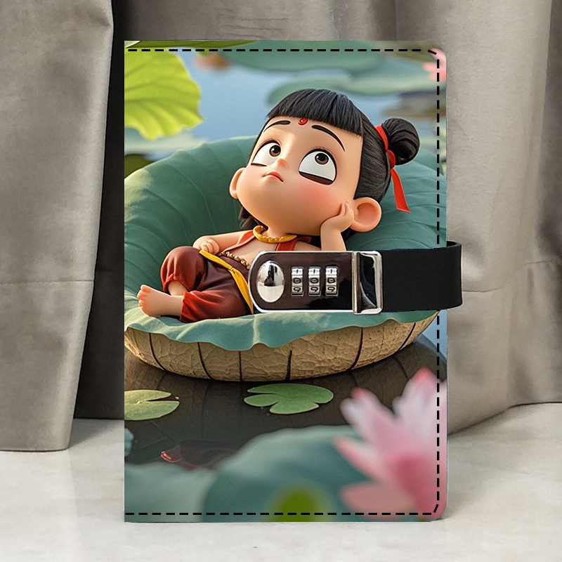 小学生日记本带锁笔记本密码本子