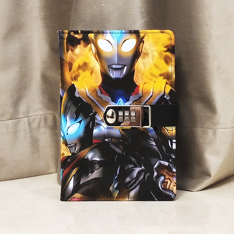 A5小学生田字格儿童日记本密码本简约男生创意笔记本带锁作业作文