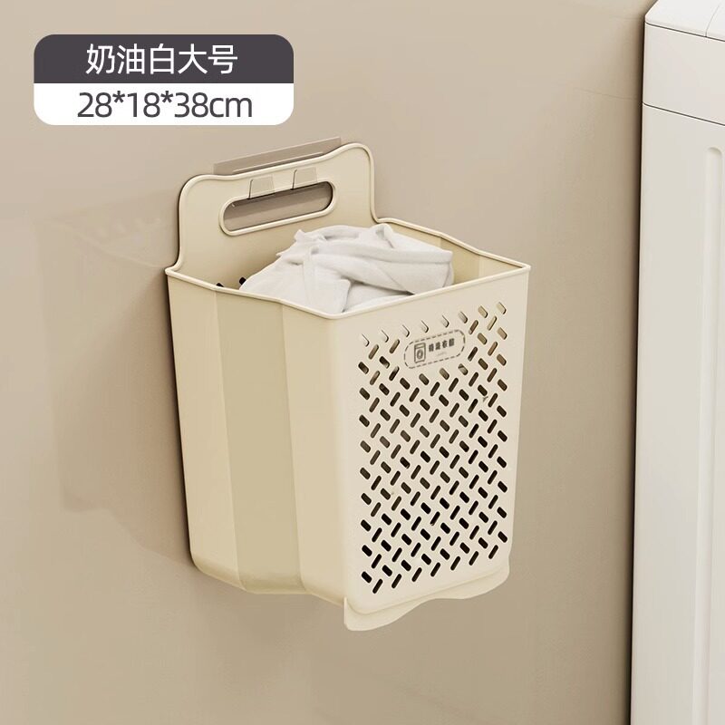 家用壁挂式可折叠脏衣篓卫生间