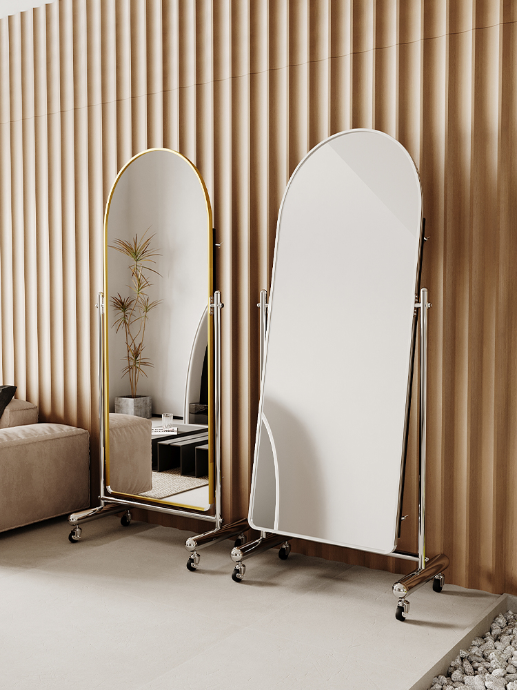 大镜子全身镜可移动舞蹈镜穿衣镜落地镜跳舞家用服装店显瘦试衣镜