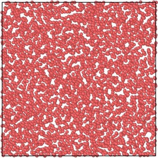 金属单晶Cu熔化分子动力学lammps模拟，径向分布函数，势能变化