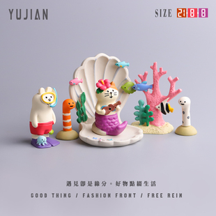 饰全套 潜水熊鱼缸造景摆件微观场景打造小鱼缸装 遇见 深海世界