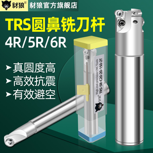数控TRS圆鼻铣刀杆加工中心R4 R5牛鼻立铣刀杆R6抗震开粗飞刀杆