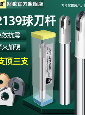 R6数控球刀球头刀杆T2139球铣刀杆R10精铣球面加工中心R8半圆刀杆