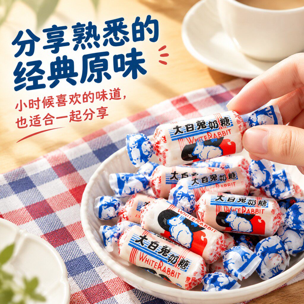 冠生园大白兔奶糖经典原味童年喜糖伴手礼年货记忆怀旧零食正品