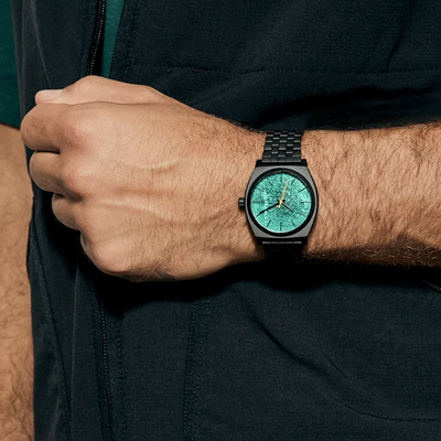 Nixon Time Teller限量款绿松石色表盘石英表男女表 A045-5303-00