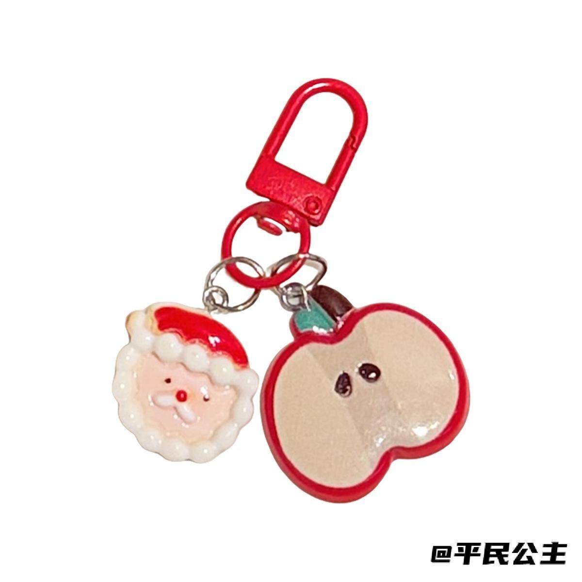 钥匙扣可爱高颜值少女心百搭挂件挂坠小礼物圣诞节红苹果挂饰包包,节庆用品/礼品,钥匙扣,淘宝优惠券,粉丝福利购,淘宝优惠卷