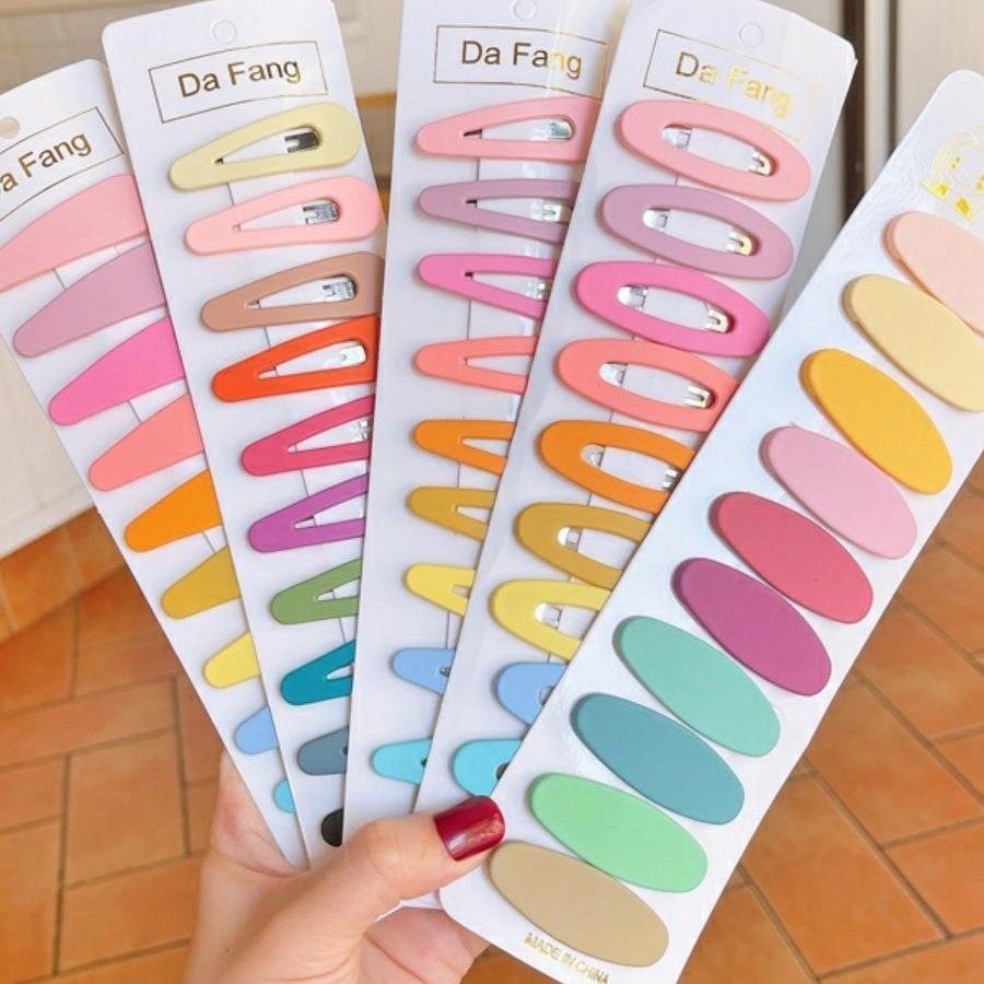 彩色大号bb夹紫色发夹ins边夹网红少女简约森系韩国无痕水滴发卡,童装/婴儿装/亲子装,发饰,淘宝优惠券,粉丝福利购,淘宝优惠卷