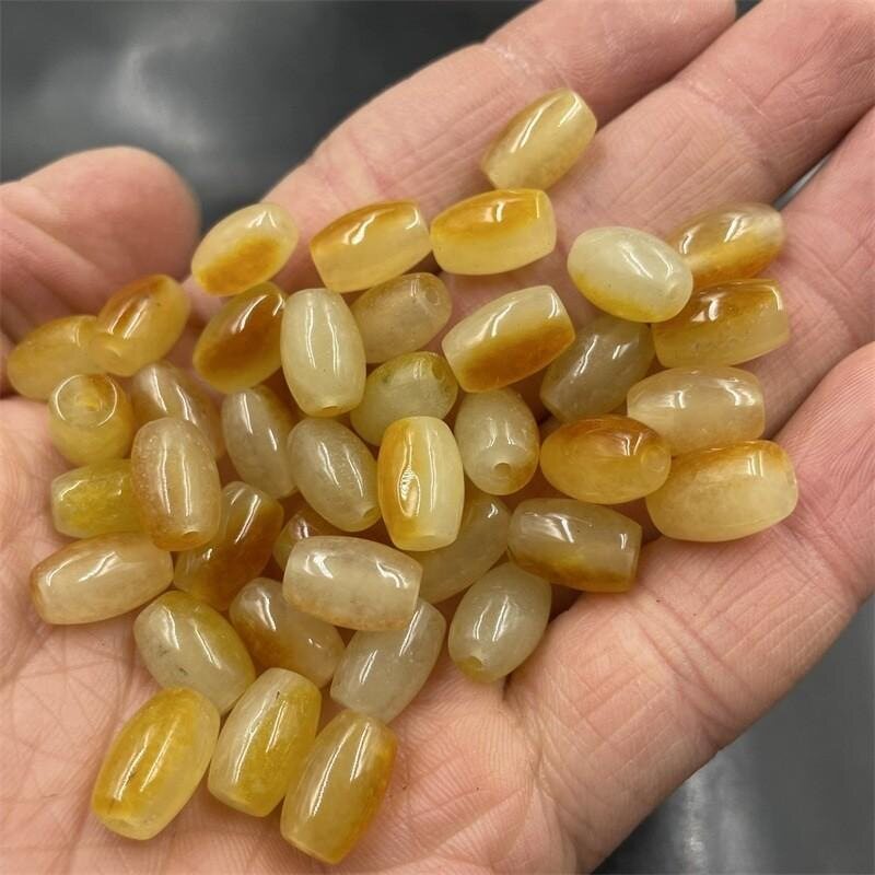 仿玉石链条饰品仿黄龙玉散珠手工时尚珠子手链精致串珠