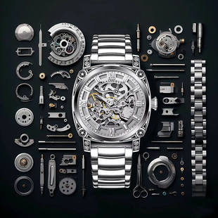 镂空时尚 手表复古雕花全自动机械表男款 潮男表 理查德系列男士 正品