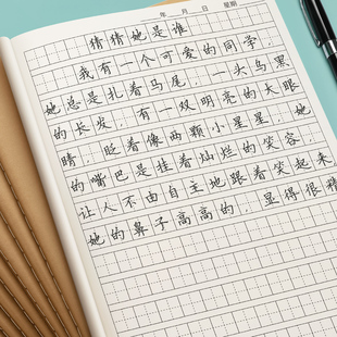 田字格本子16k小学生专用一二年级大本子语文生字本拼音田字本练字本牛皮纸作业本数学本英语本语文本作文本