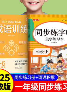 词语积累大全训练重叠词aabb abab小学生成语专项同步基础练字帖一年级语文量词本带拼音四字词语归纳字帖楷书小学儿童练习本