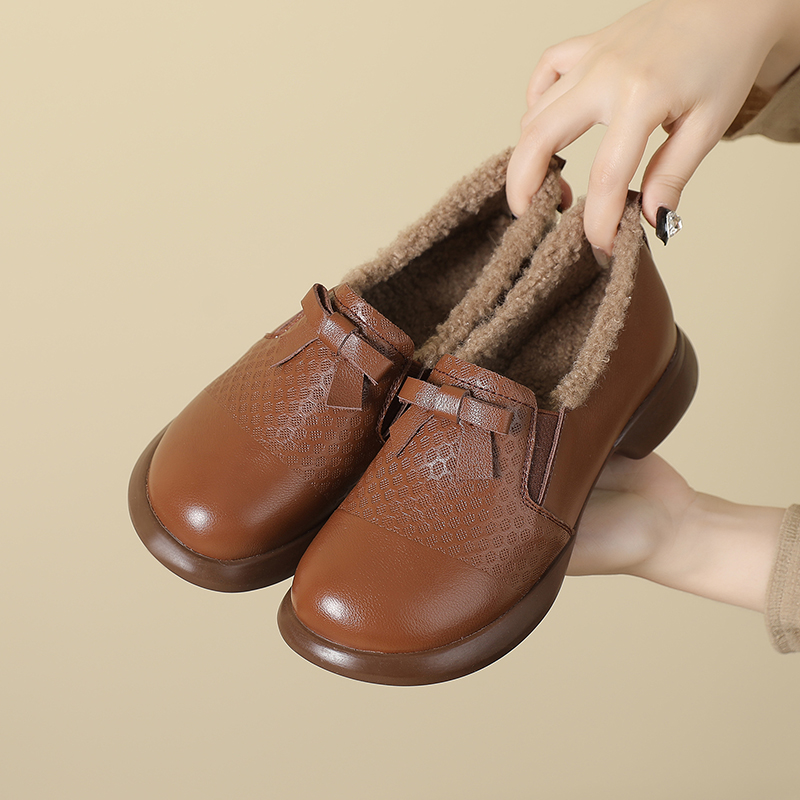 平跟乐福鞋豆豆鞋休闲蝴蝶结