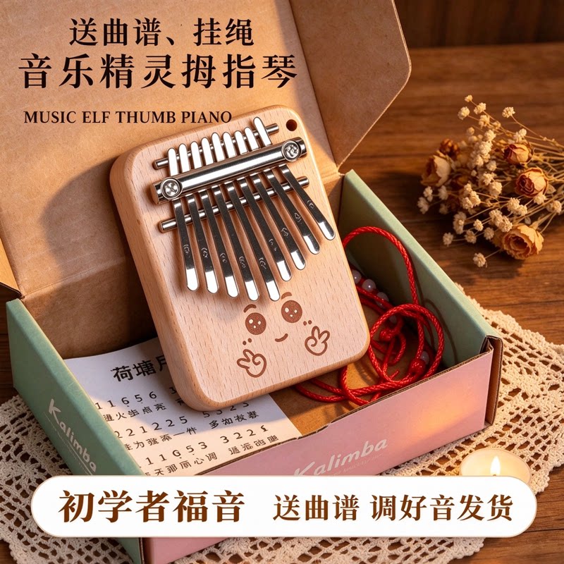 迷你9音拇指琴手指钢琴卡林巴