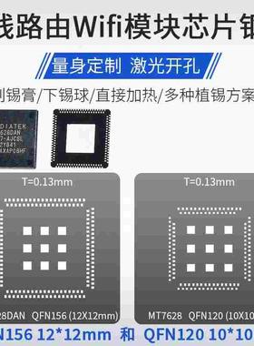 MT7628DAN QFN156 植锡网无线Wifi模块芯片MT7628 QFN120锡膏钢网