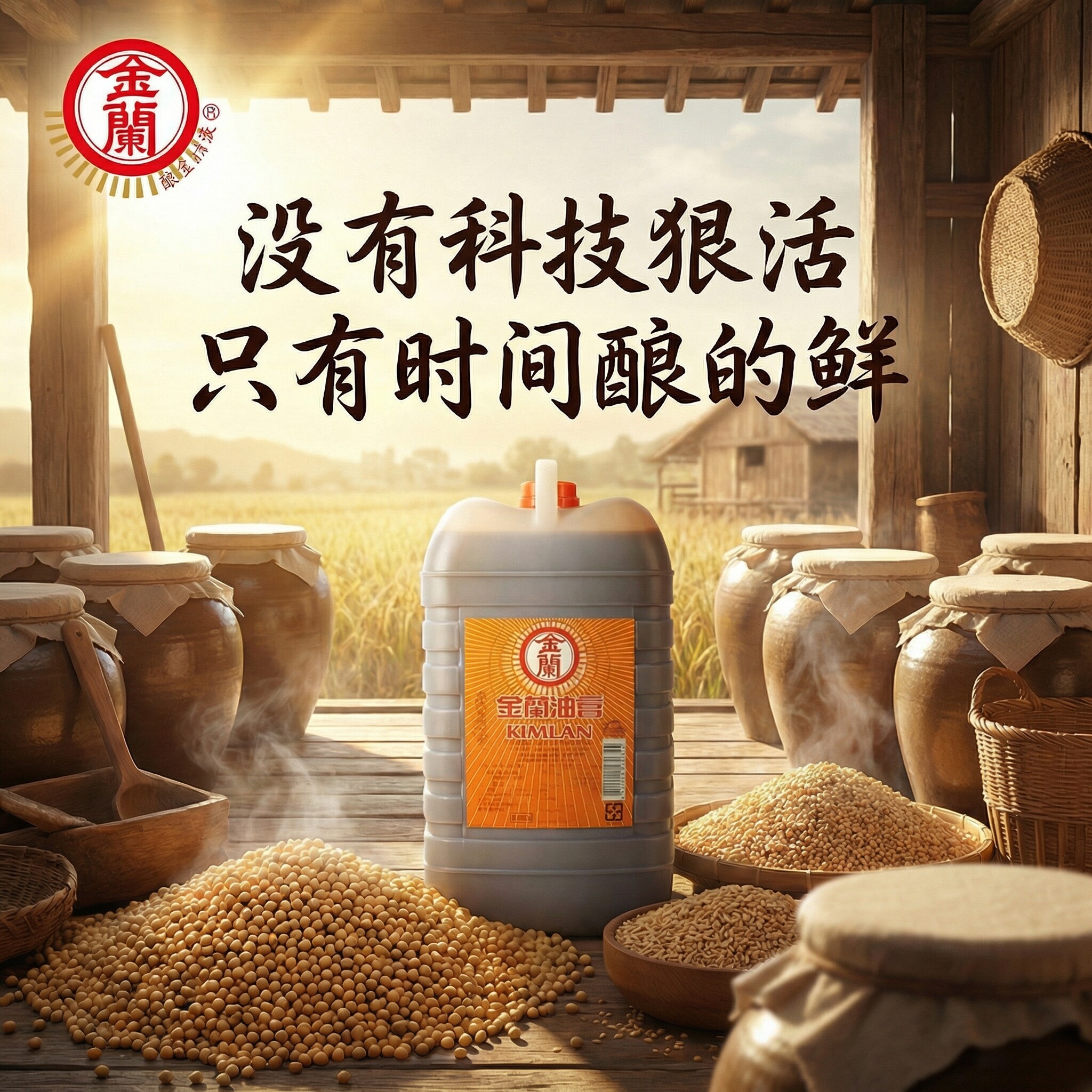 台湾原装正品金兰油膏5L无防腐剂配料干净健康油膏餐厅首选调味料