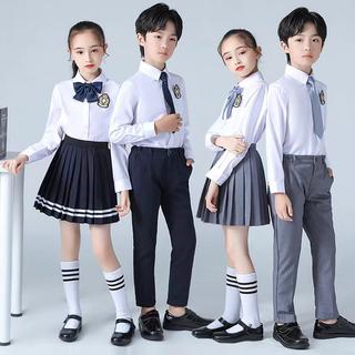 中小学生儿童大合唱表演服装英伦风校服班服朗诵演出服幼儿园园服