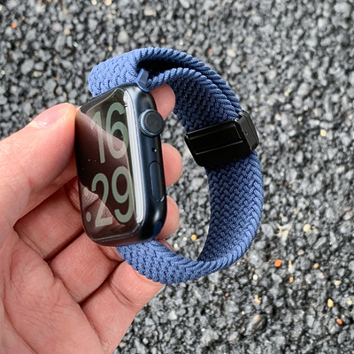 MeicoolTime尼龙编织磁吸手表带适用苹果iwatchs10AppleWatch789