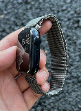 MeicoolTime简约纯色米兰尼斯手表带适用苹果iwatchs10Applewatch