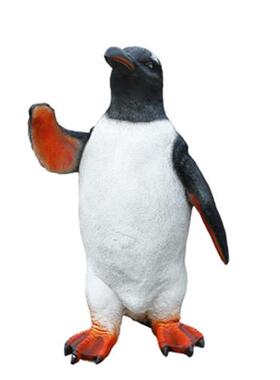 仿真企鹅雕塑玻璃钢摆件海洋公园景观模型道具冰雪主题装饰大摆设