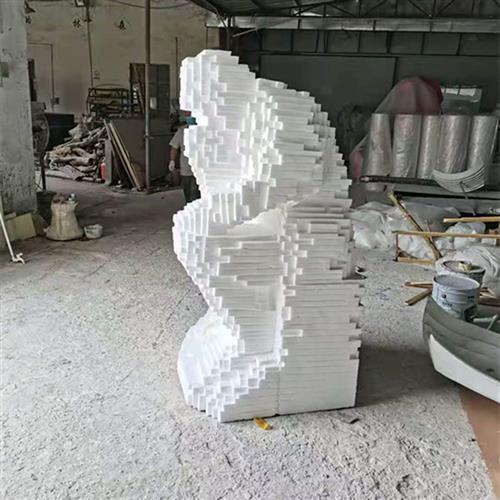售楼处大厅招财沉思者摆件商场美陈景观玻璃钢雕塑落地软装装饰品