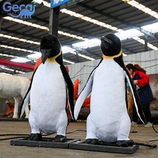 仿真企鹅模型博物馆仿真海洋动物道具装 饰品摆件摄影展厅道具