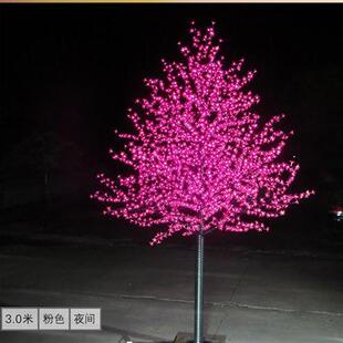 仿真桃花树灯樱花树灯婚庆装饰花树彩灯景观工程防水LED发光树灯
