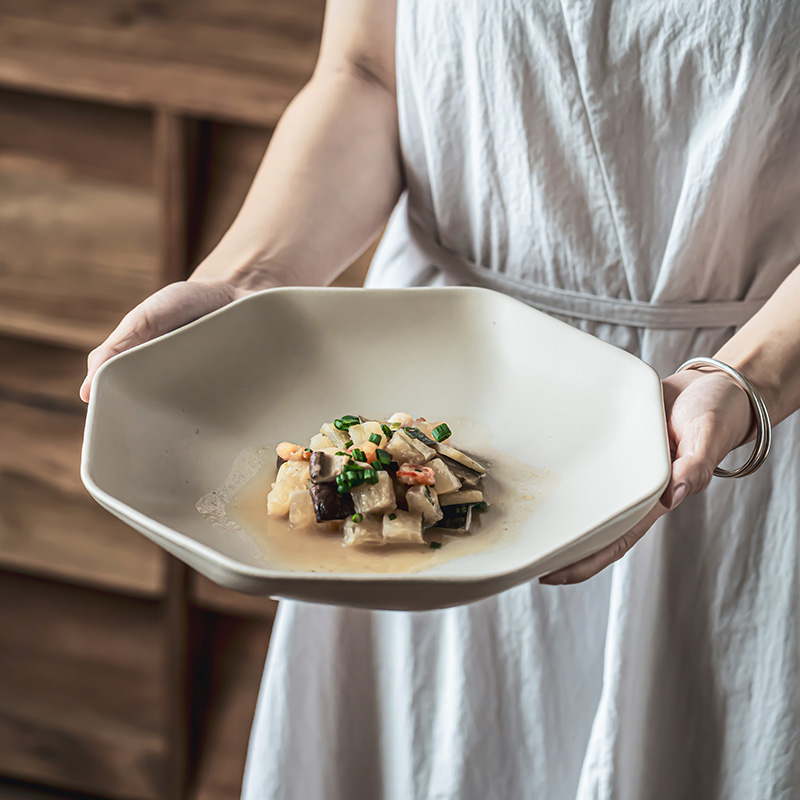 菜盘陶瓷家用复古创意