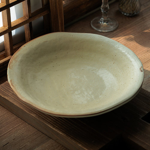 吉田成器草帽盘侘寂风餐具盘子