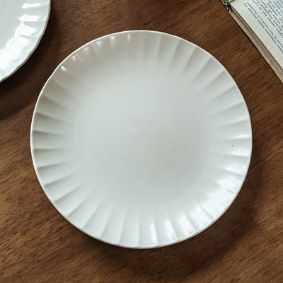 吉田成器陶瓷加热菜盘家用早餐盘