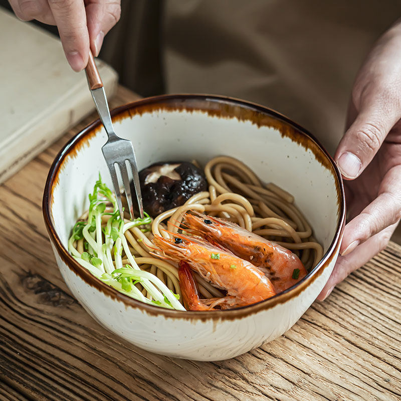 陶瓷沙拉碗日式饺子碗小碗6英寸