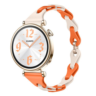 适用于华为GT6表带新款 华为watchgt6腕带HUAWEI智能运动手表gt6女士GT5创意多巴胺gt4硅胶镂空手链41mm配件