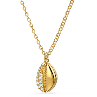 幸运贝壳玫瑰金吊坠项链锁骨女项链网红同款镶嵌施华洛水钻