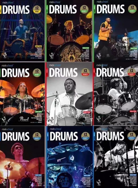 2018版英皇架子鼓教程 rockschool教材0-8级全9册附音频 RSL鼓谱