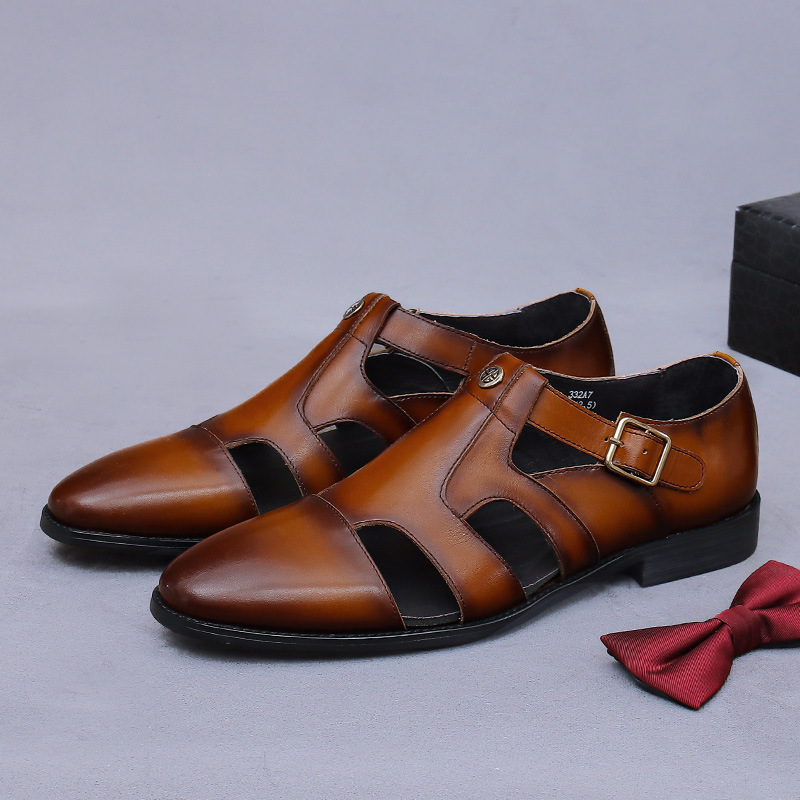 新款商务正装皮鞋牛皮男