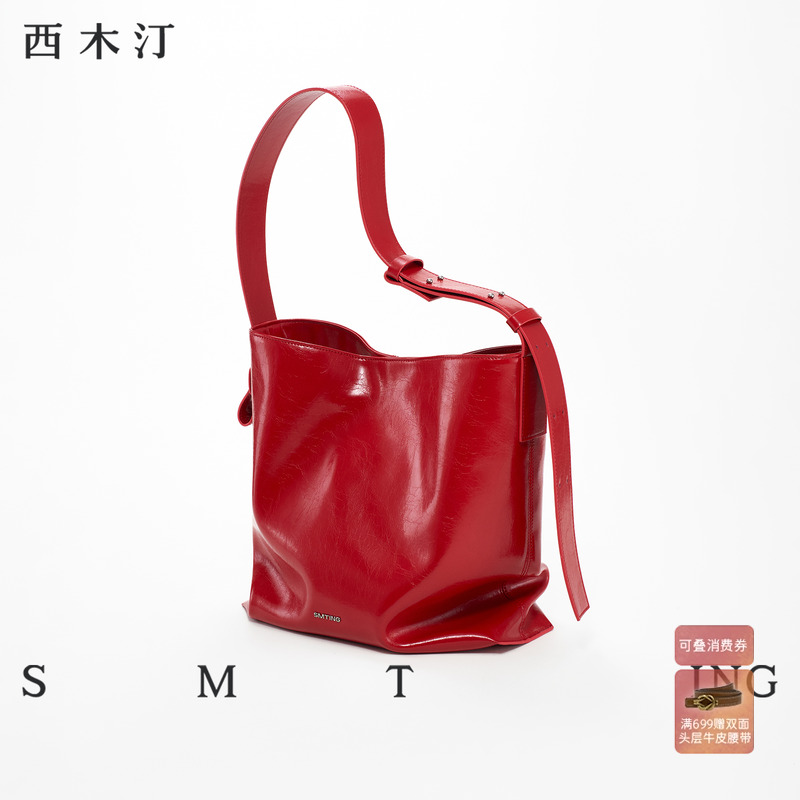 西木汀原创小众水桶包