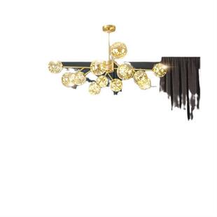 全铜客厅吊灯北欧创意满天星灯具现代简约网红分子餐厅卧室灯